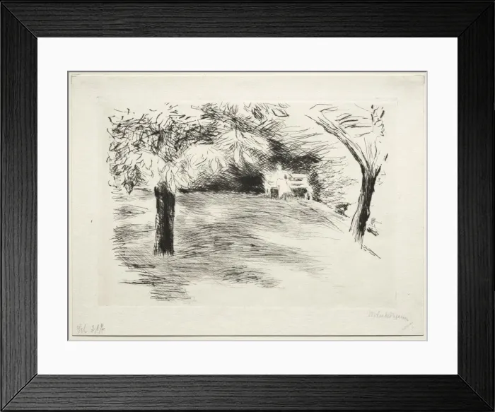 Framed Print : Garden in Wannsee, Germany. Creator: Max Liebermann (German, 1847-1935) Framed Print : Garden in Wannsee, Germany. Creator: Max Liebermann (German, 1847-1935)