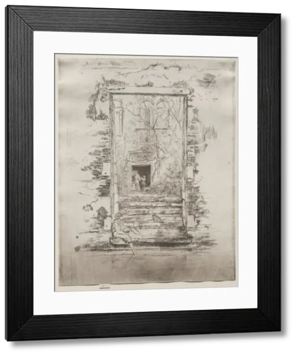 Framed Print : Garden, 1886. Creator: James McNeill Whistler (American, 1834-1903) Framed Print : Garden, 1886. Creator: James McNeill Whistler (American, 1834-1903)