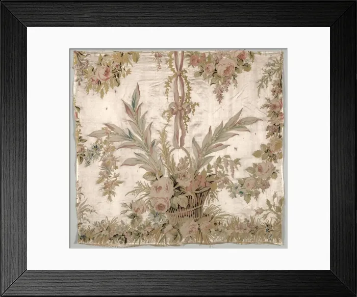 Framed Print : Coverlet and Fragments, c. 1760-1770. Creator: Philippe de Lasalle (French, 1723-1805) Framed Print : Coverlet and Fragments, c. 1760-1770. Creator: Philippe de Lasalle (French, 1723-1805)