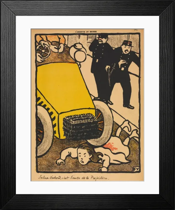 Framed Print : Crimes and Punishments VI, 763: Salute First, 1871. Creator: Felix Vallotton (French Framed Print : Crimes and Punishments VI, 763: Salute First, 1871. Creator: Felix Vallotton (French