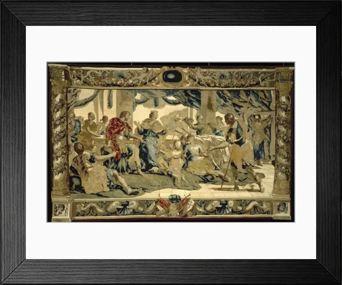 Framed Print : Cupid disguised as Aeneass son, presents gifts to Dido, 1679 Framed Print : Cupid disguised as Aeneass son, presents gifts to Dido, 1679