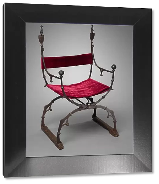 Curule (Folding) Chair, c. 1450-1500. Creator: Unknown