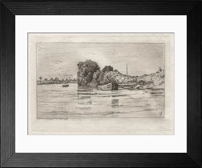 Framed Print : Danube at Walhalla, 1879. Creator: Otto H. Bacher (American, 1856-1909)
