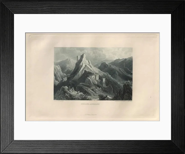 Framed Print : Das Malerische und Romantische Rheinland: Schloss Altenahr, 1928. Creator: Henry Winkles (British Framed Print : Das Malerische und Romantische Rheinland: Schloss Altenahr, 1928. Creator: Henry Winkles (British