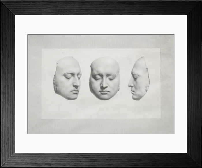 Framed Print : Death Mask of Sir Thomas Lawrence. Creator: Richard James Lane (British, 1800-1872) Framed Print : Death Mask of Sir Thomas Lawrence. Creator: Richard James Lane (British, 1800-1872)