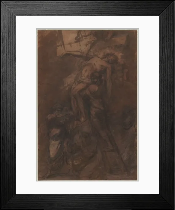 Framed Print : Descent from the Cross, 1600s. Creator: Anonymous Framed Print : Descent from the Cross, 1600s. Creator: Anonymous
