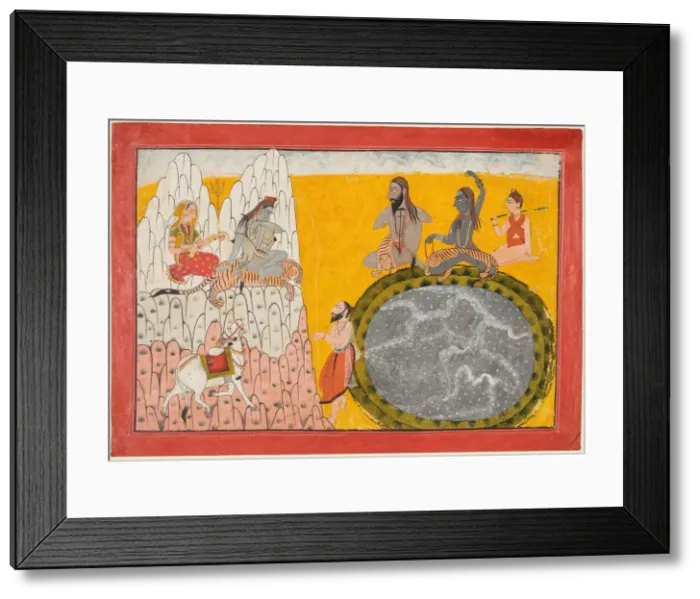 Framed Print : Descent of the Ganges, c. 1700-10. Creator: Unknown Framed Print : Descent of the Ganges, c. 1700-10. Creator: Unknown