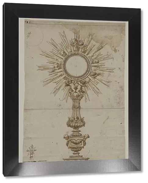 Design for a Monstrance, 1600s. Creator: Anonymous