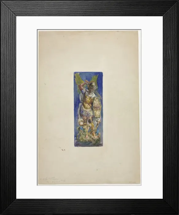 Framed Print : Design for Stained Glass. Creator: John La Farge (American, 1835-1910) Framed Print : Design for Stained Glass. Creator: John La Farge (American, 1835-1910)