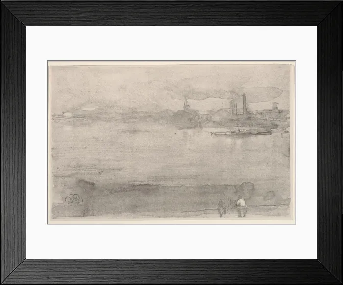 Framed Print : Early Morning: The Thames at Battersea, London, 1878. Creator: James McNeill Whistler (American Framed Print : Early Morning: The Thames at Battersea, London, 1878. Creator: James McNeill Whistler (American