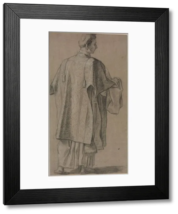Framed Print : Ecclesiastic Seen from Behind, c. 1645 / 48. Creator: Anonymous Framed Print : Ecclesiastic Seen from Behind, c. 1645 / 48. Creator: Anonymous