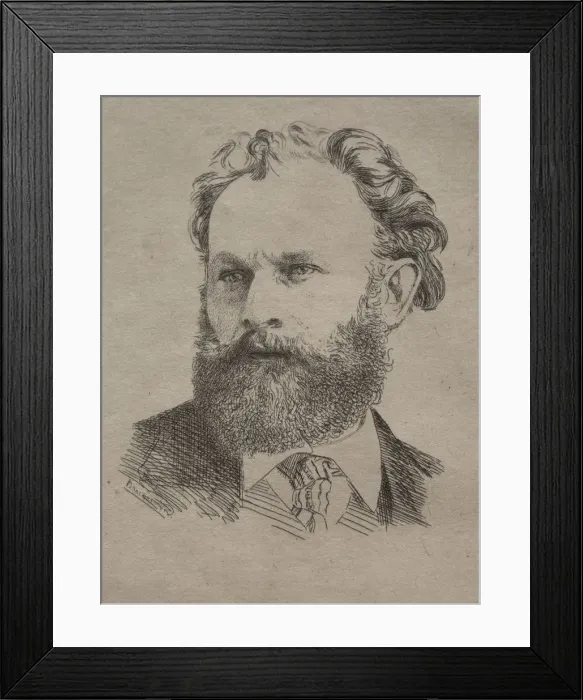 Framed Print : Edouard Manet, 1867. Creator: Felix Bracquemond (French, 1833-1914); Dentu Framed Print : Edouard Manet, 1867. Creator: Felix Bracquemond (French, 1833-1914); Dentu