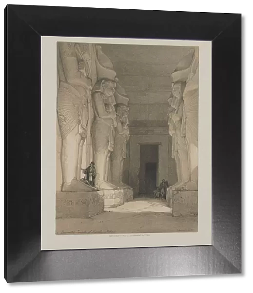 Egypt and Nubia, Volume I: Excavated Temple of Gyrshe, Nubia, 1846. Creator: Louis Haghe (British