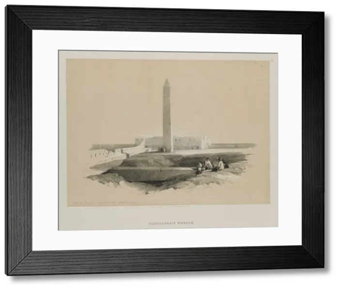 Framed Print : Egypt and Nubia, Volume I: Obelisk at Alexandria, Commonly called Cleopatras Needle, 1846 Framed Print : Egypt and Nubia, Volume I: Obelisk at Alexandria, Commonly called Cleopatras Needle, 1846