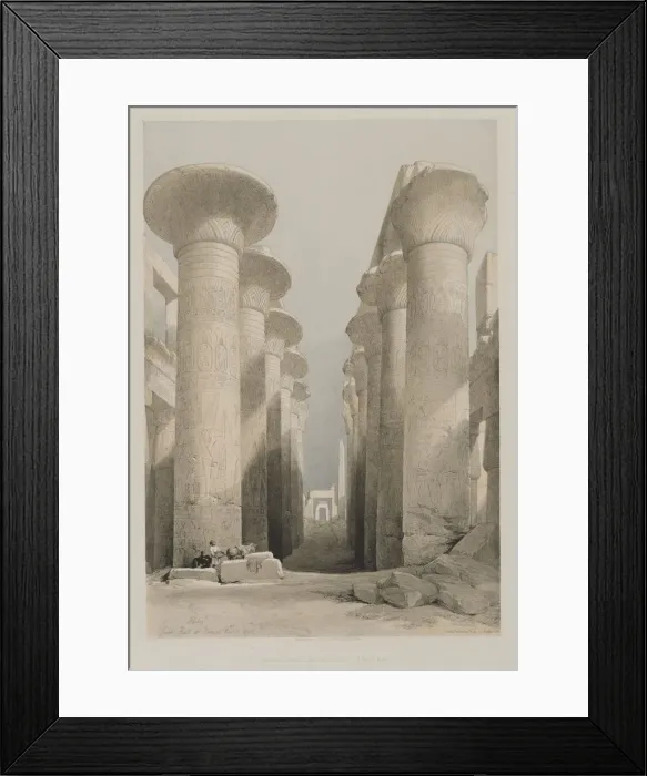 Framed Print : Egypt and Nubia, Volume I: Thebes, Great Hall at Karnac, 1848. Creator: Louis Haghe (British Framed Print : Egypt and Nubia, Volume I: Thebes, Great Hall at Karnac, 1848. Creator: Louis Haghe (British
