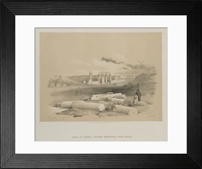 Framed Print : Egypt and Nubia, Volume II: Hermont, Ancient Hermonthis, 1848. Creator: Louis Haghe (British Framed Print : Egypt and Nubia, Volume II: Hermont, Ancient Hermonthis, 1848. Creator: Louis Haghe (British