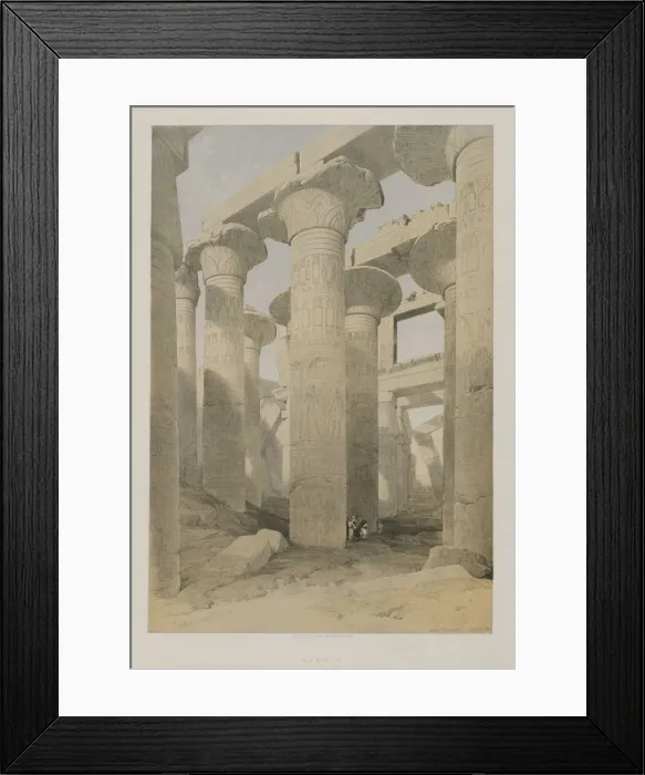 Framed Print : Egypt and Nubia, Volume II: Karnac, 1847. Creator: Louis Haghe (British, 1806-1885); F Framed Print : Egypt and Nubia, Volume II: Karnac, 1847. Creator: Louis Haghe (British, 1806-1885); F