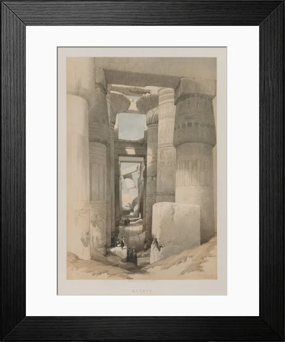 Framed Print : Egypt and Nubia, Volume II: Karnak, 1847. Creator: Louis Haghe (British, 1806-1885); F Framed Print : Egypt and Nubia, Volume II: Karnak, 1847. Creator: Louis Haghe (British, 1806-1885); F