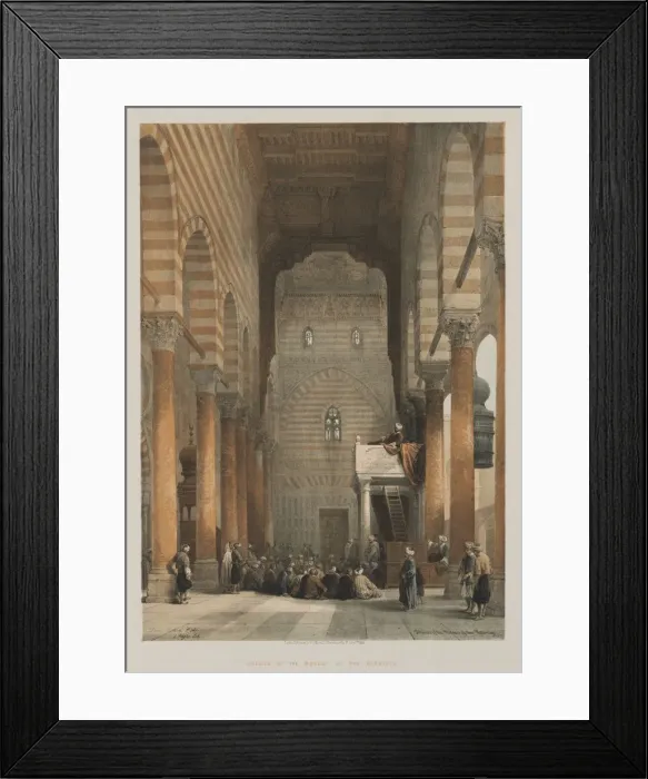 Framed Print : Egypt and Nubia, Volume III: Interior of the Mosque of the Metwalys, 1849. Creator Framed Print : Egypt and Nubia, Volume III: Interior of the Mosque of the Metwalys, 1849. Creator