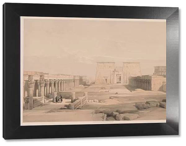 Egypt and Nubia: Volume I - No. 42, Grand Approach to the Temple of Philae, Nubia, 1838