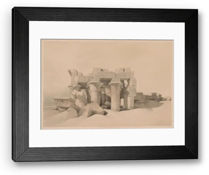 Framed Print : Egypt and Nubia: Volume II - No. 42, Ruins of Kom Ombo, 1838. Creator: Louis Haghe (British Framed Print : Egypt and Nubia: Volume II - No. 42, Ruins of Kom Ombo, 1838. Creator: Louis Haghe (British