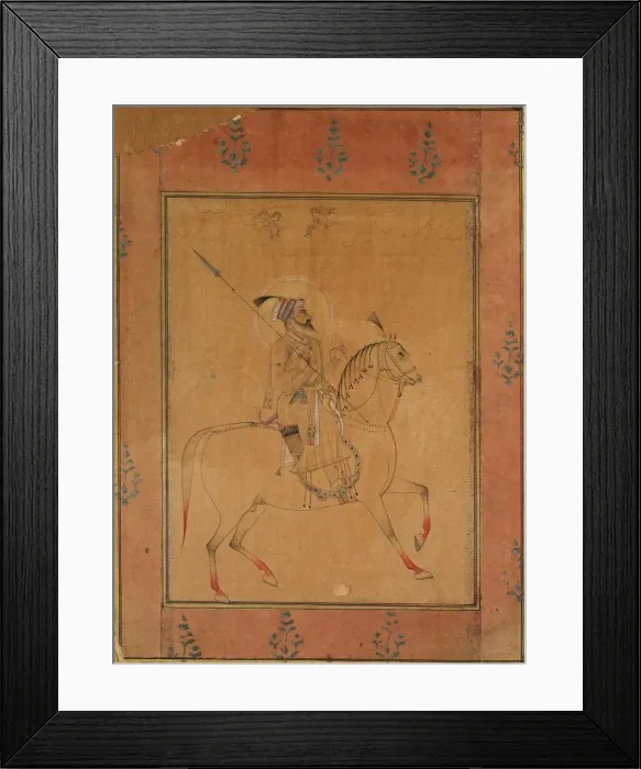 Framed Print : Emperor Shah Jahan, late 17th century. Creator: Unknown Framed Print : Emperor Shah Jahan, late 17th century. Creator: Unknown