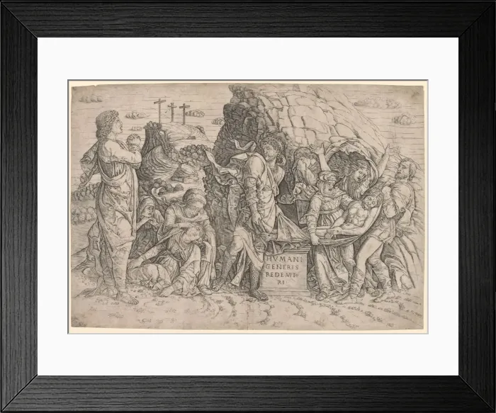 Framed Print : Entombment, c. 1509. Creator: Giovanni Antonio da Brescia (Italian, 1450-1530) Framed Print : Entombment, c. 1509. Creator: Giovanni Antonio da Brescia (Italian, 1450-1530)