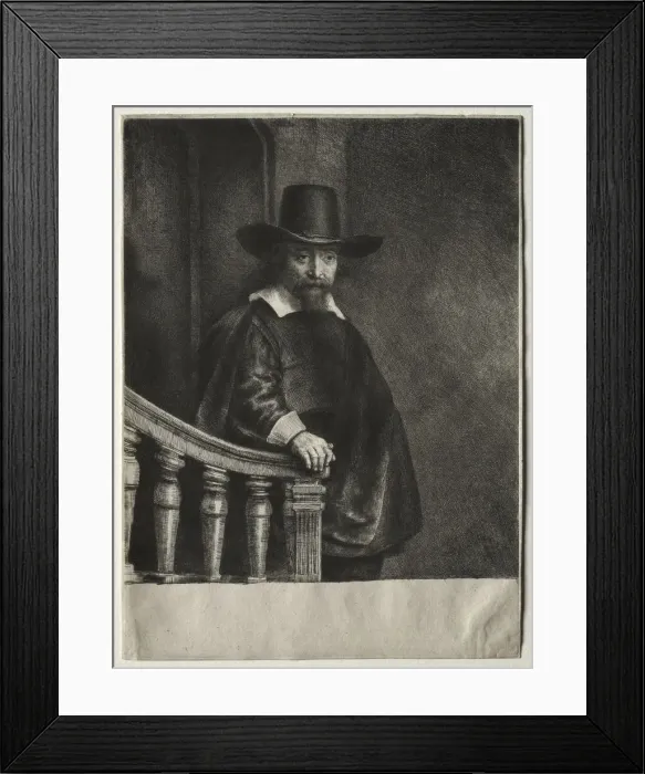 Framed Print : Ephraim Bonus, Jewish Physician, 1647. Creator: Rembrandt van Rijn (Dutch, 1606-1669) Framed Print : Ephraim Bonus, Jewish Physician, 1647. Creator: Rembrandt van Rijn (Dutch, 1606-1669)