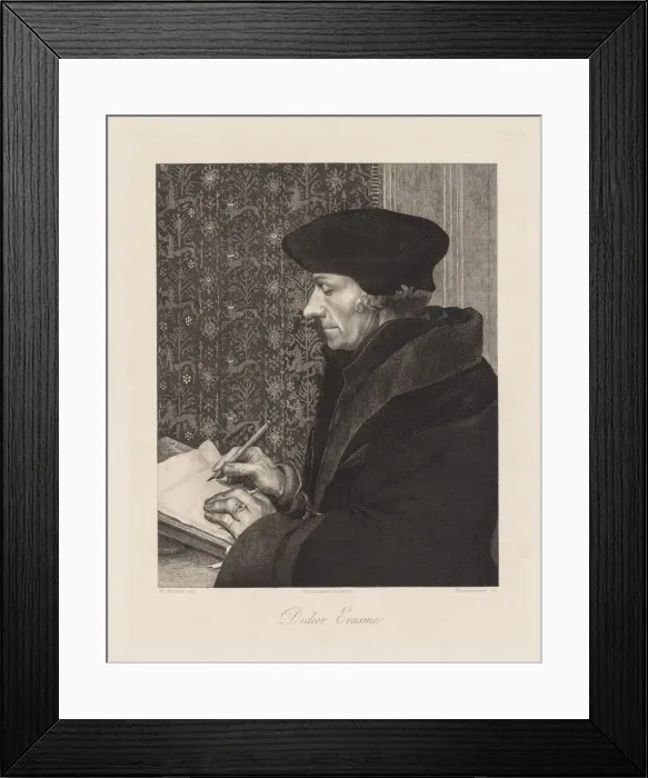 Framed Print : Erasmus (Didier Erasme), 1863. Creator: Felix Bracquemond (French, 1833-1914) Framed Print : Erasmus (Didier Erasme), 1863. Creator: Felix Bracquemond (French, 1833-1914)