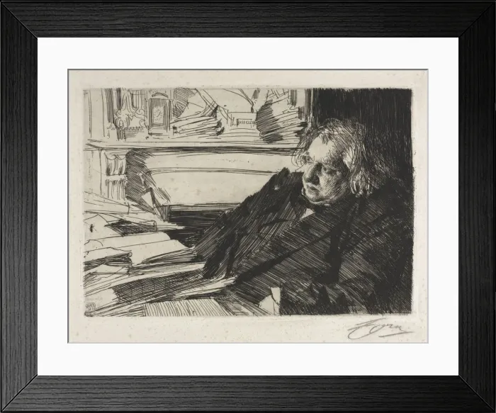 Framed Print : Ernest Renan, 1892. Creator: Anders Zorn (Swedish, 1860-1920) Framed Print : Ernest Renan, 1892. Creator: Anders Zorn (Swedish, 1860-1920)
