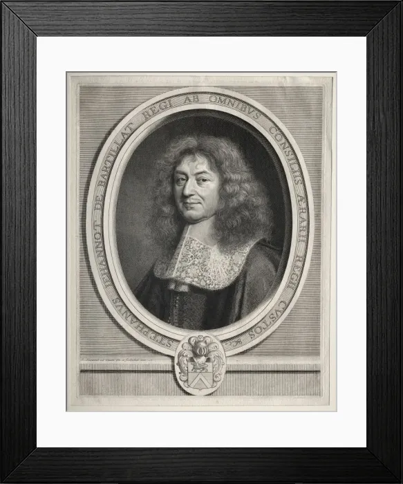 Framed Print : Etienne Jehannot de Bartillat, 1666. Creator: Robert Nanteuil (French, 1623-1678) Framed Print : Etienne Jehannot de Bartillat, 1666. Creator: Robert Nanteuil (French, 1623-1678)