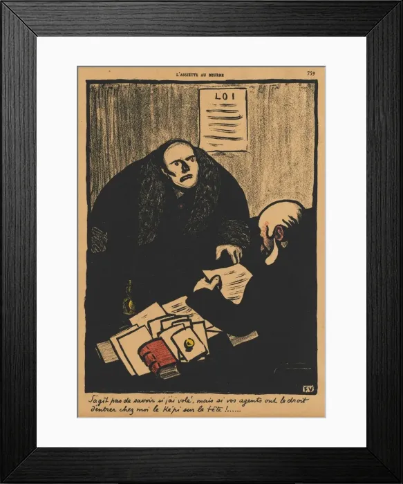 Framed Print : Crimes and Punishments II, 759: The question is, not whether Framed Print : Crimes and Punishments II, 759: The question is, not whether