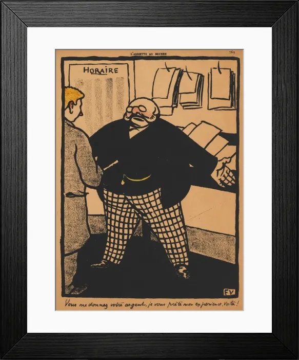 Framed Print : Crimes and Punishments XII, 759: You give me your money, 1869. Creator: Felix Vallotton Framed Print : Crimes and Punishments XII, 759: You give me your money, 1869. Creator: Felix Vallotton