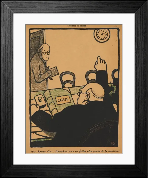 Framed Print : Crimes and Punishments XV, 772: Ten Past One, 1871. Creator: Felix Vallotton (French Framed Print : Crimes and Punishments XV, 772: Ten Past One, 1871. Creator: Felix Vallotton (French
