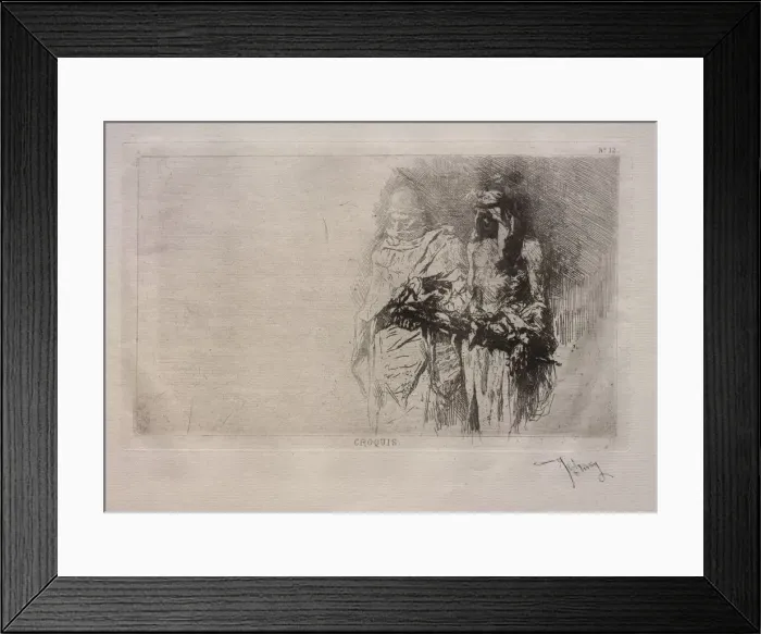 Framed Print : Croquis. Creator: Mariano Fortuny y Carbo (Spanish, 1838-1874) Framed Print : Croquis. Creator: Mariano Fortuny y Carbo (Spanish, 1838-1874)