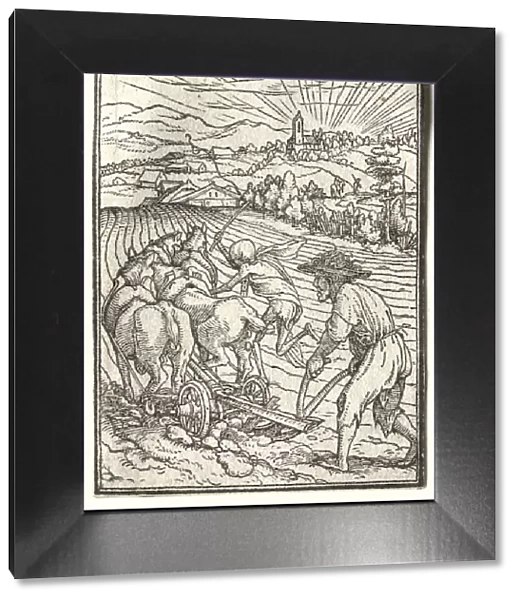 Dance of Death: The Ploughman. Creator: Hans Holbein (German, 1497  /  98-1543)