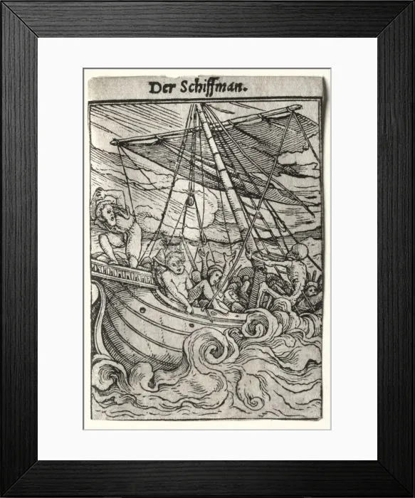 Framed Print : Dance of Death: The Sailor, c. 1526. Creator: Hans Holbein (German, 1497 / 98-1543) Framed Print : Dance of Death: The Sailor, c. 1526. Creator: Hans Holbein (German, 1497 / 98-1543)