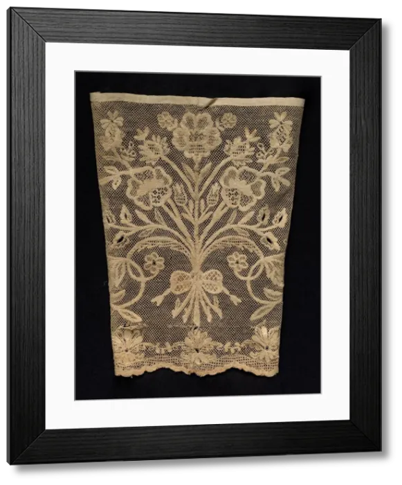 Framed Print : Cuff with Floral Vines, 19th century. Creator: Unknown Framed Print : Cuff with Floral Vines, 19th century. Creator: Unknown