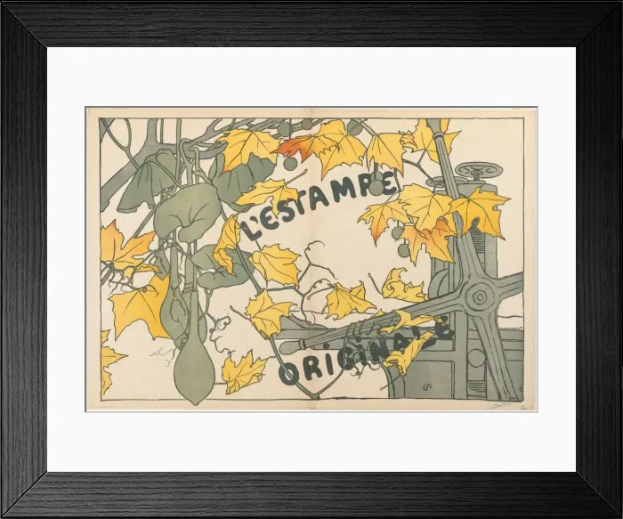 Framed Print : Cover for LEstampe Originale, 1894. Creator: Camille Martin (French, 1861-1898) Framed Print : Cover for LEstampe Originale, 1894. Creator: Camille Martin (French, 1861-1898)