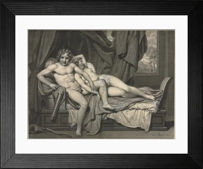 Framed Print : Cupid and Psyche, 1813. Creator: Jacques-Louis David (French, 1748-1825) Framed Print : Cupid and Psyche, 1813. Creator: Jacques-Louis David (French, 1748-1825)