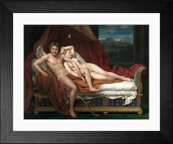 Framed Print : Cupid and Psyche, 1817. Creator: Jacques-Louis David (French, 1748-1825) Framed Print : Cupid and Psyche, 1817. Creator: Jacques-Louis David (French, 1748-1825)