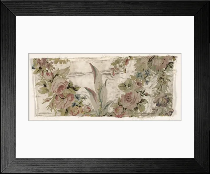 Framed Print : Coverlet Fragment, c. 1760-1770. Creator: Philippe de Lasalle (French, 1723-1805) Framed Print : Coverlet Fragment, c. 1760-1770. Creator: Philippe de Lasalle (French, 1723-1805)