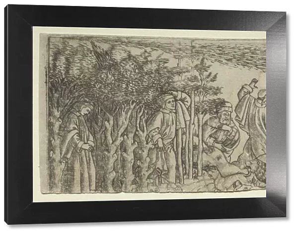 Dante Lost in the Wood: Escaping and Meeting Virgil, Canto I, 1481. Creator: Baccio Baldini