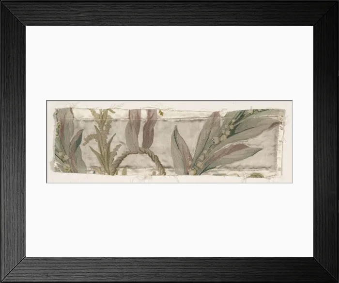 Framed Print : Coverlet Fragment, c. 1760-1770. Creator: Philippe de Lasalle (French, 1723-1805) Framed Print : Coverlet Fragment, c. 1760-1770. Creator: Philippe de Lasalle (French, 1723-1805)