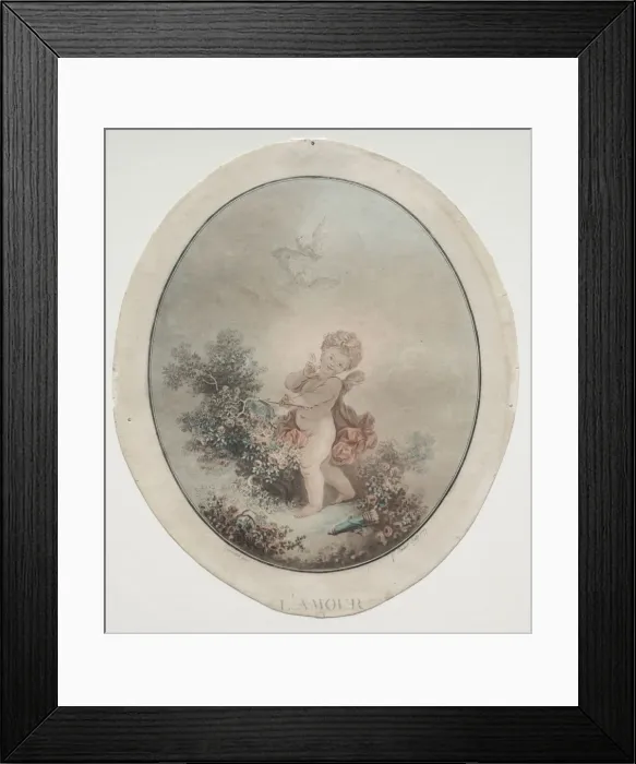 Framed Print : Cupid, 1777. Creator: Jean Francois Janinet (French, 1752-1814) Framed Print : Cupid, 1777. Creator: Jean Francois Janinet (French, 1752-1814)