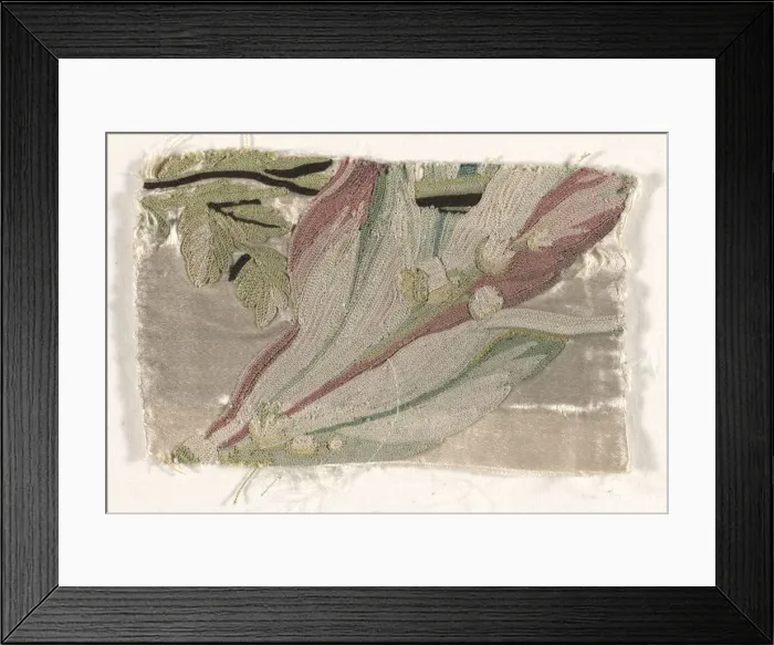 Framed Print : Coverlet Fragment, c. 1760-1770. Creator: Philippe de Lasalle (French, 1723-1805) Framed Print : Coverlet Fragment, c. 1760-1770. Creator: Philippe de Lasalle (French, 1723-1805)
