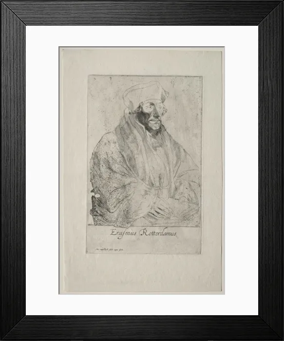 Framed Print : Desiderius Erasmus of Rotterdam. Creator: Anthony van Dyck (Flemish, 1599-1641) Framed Print : Desiderius Erasmus of Rotterdam. Creator: Anthony van Dyck (Flemish, 1599-1641)