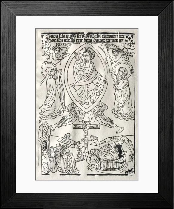 Framed Print : Das Jüngste Gericht, c. 1430. Creator: Unknown
