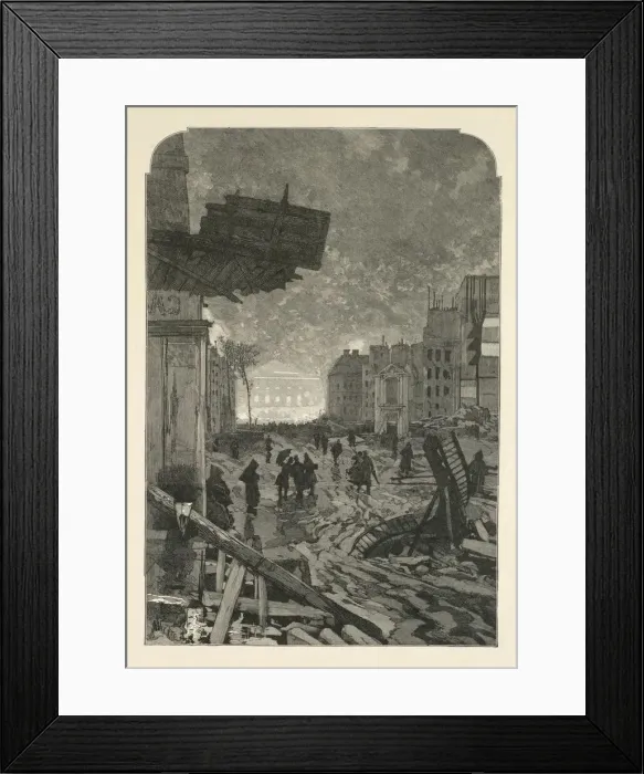 Framed Print : Demolition, 1869. Creator: Daniel Urrabieta Vierge (Spanish, 1851-1904) Framed Print : Demolition, 1869. Creator: Daniel Urrabieta Vierge (Spanish, 1851-1904)