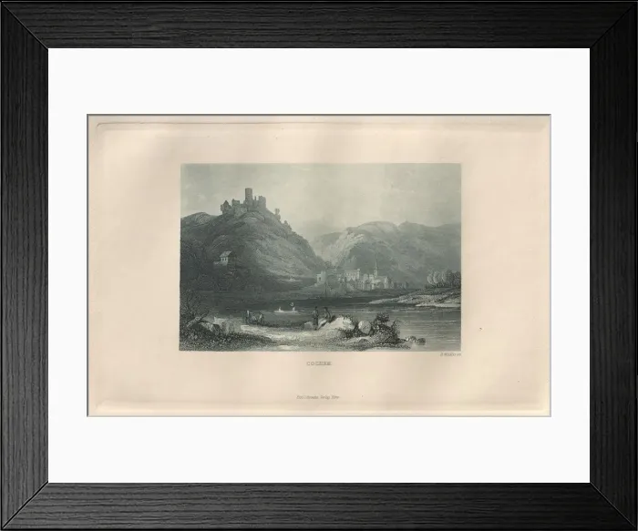 Framed Print : Das Malerische und Romantische Rheinland: Cochem, 1928. Creator: Henry Winkles (British Framed Print : Das Malerische und Romantische Rheinland: Cochem, 1928. Creator: Henry Winkles (British